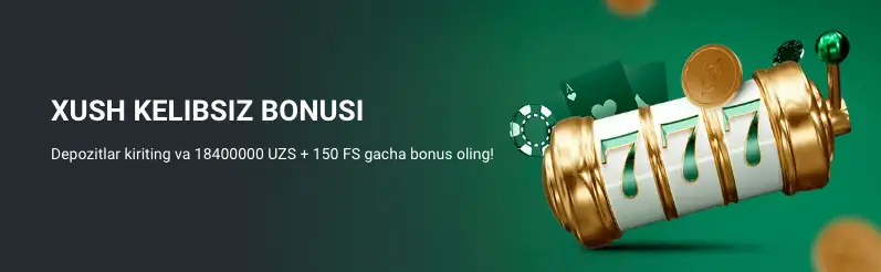Betwinner UZ Casino Xush Kelibsiz Bonusi 18,400,000 So'mgacha 100% Bonus + 150 Free Spins