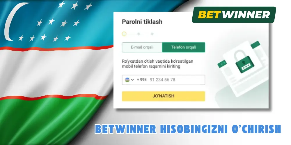 Betwinner hisobingizni o'chirish