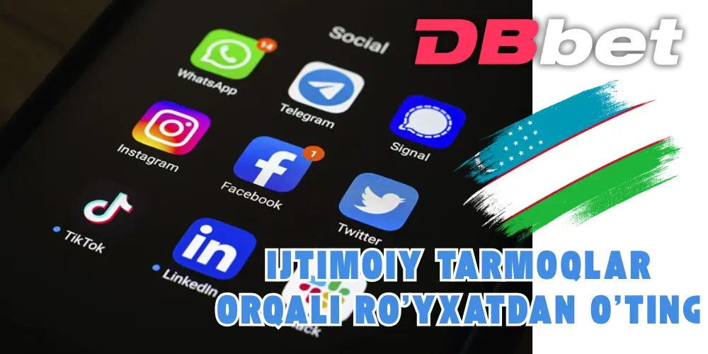 Ijtimoiy tarmoqlar orqali ro'yxatdan o'ting