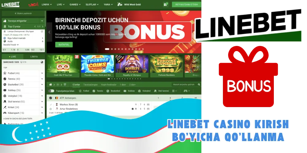 Linebet Casino kirish bo'yicha qo'llanma