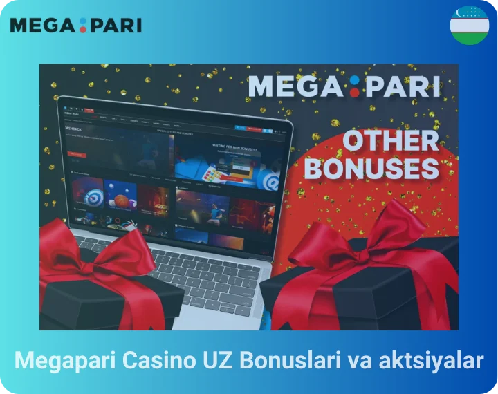 Megapari Casino UZ Bonuslari va aktsiyalar