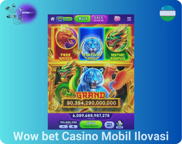 Wow bet Casino Mobil Ilovasi