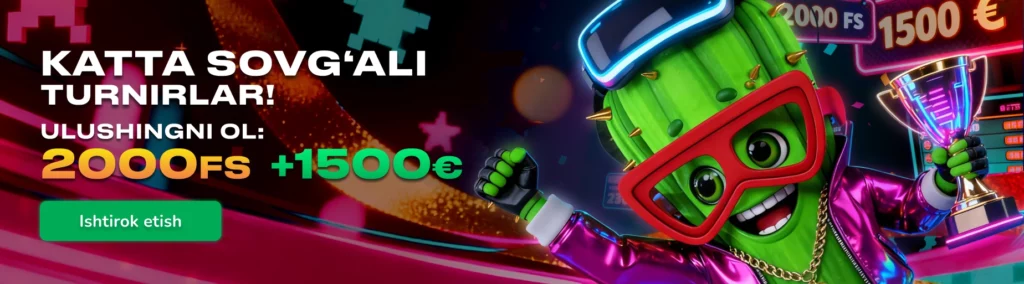 Cactus Online Casino Uzbekistan Bonus