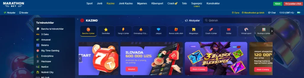Marathonbet Online Casino Uzbekistan