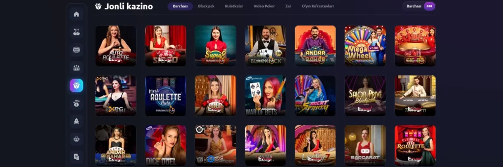 Vegasy Casino Jonli Kazino