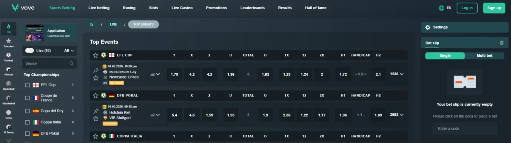 Vave Online Casino Sport Bet