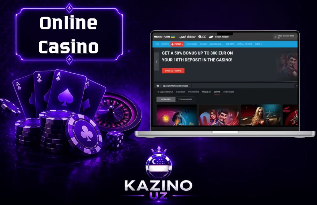 Megapari Kazinosida ro'yxatdan