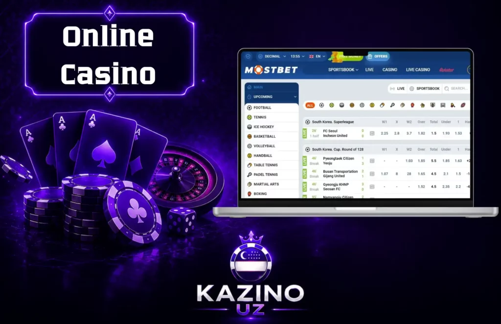Mostbet Kazinosida ro'yxatdan